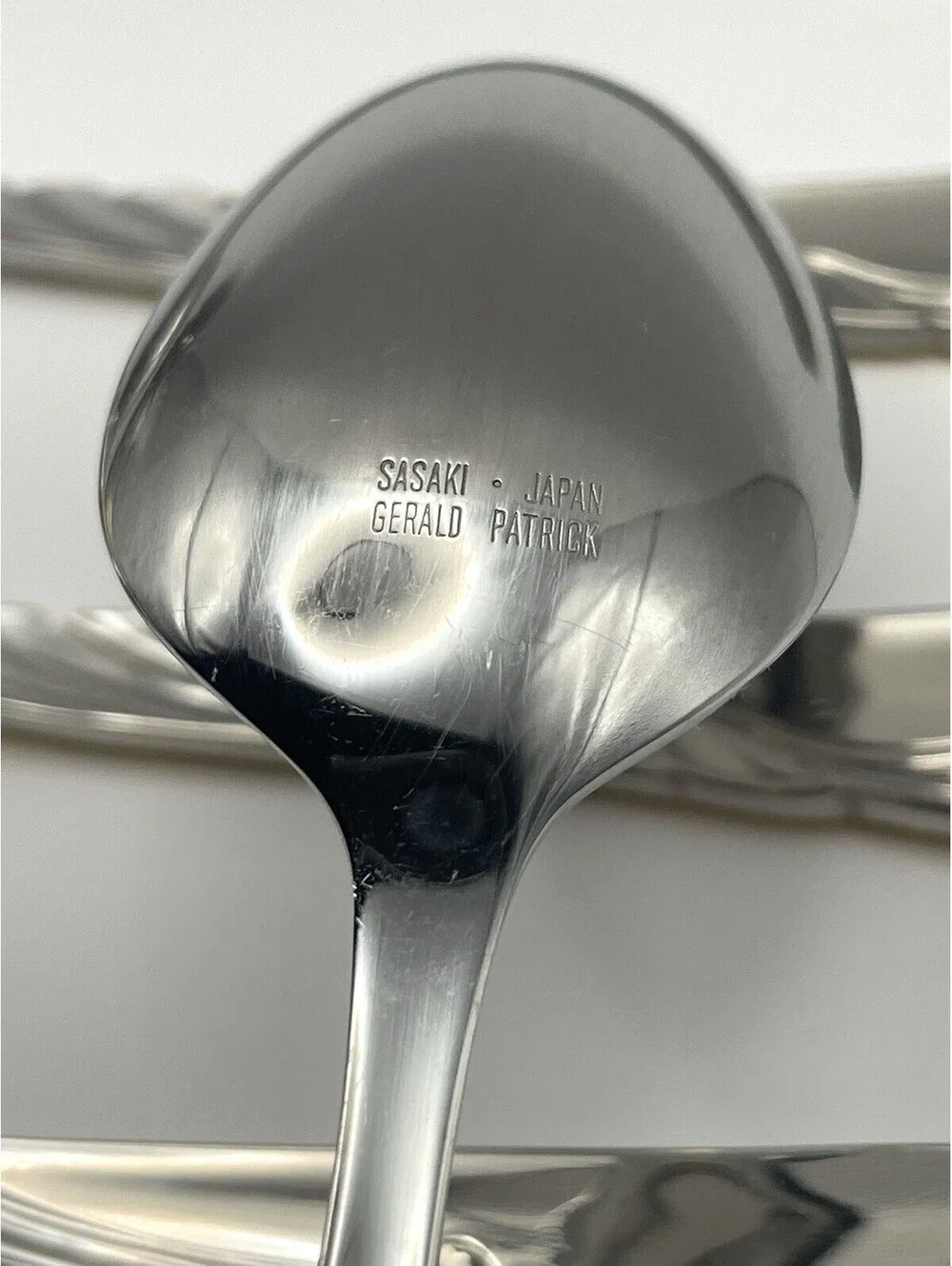 (5) Sasaki WINGS Gold Accent Gerald Patrick Stainless Teaspoon Lot ~ 6.5”